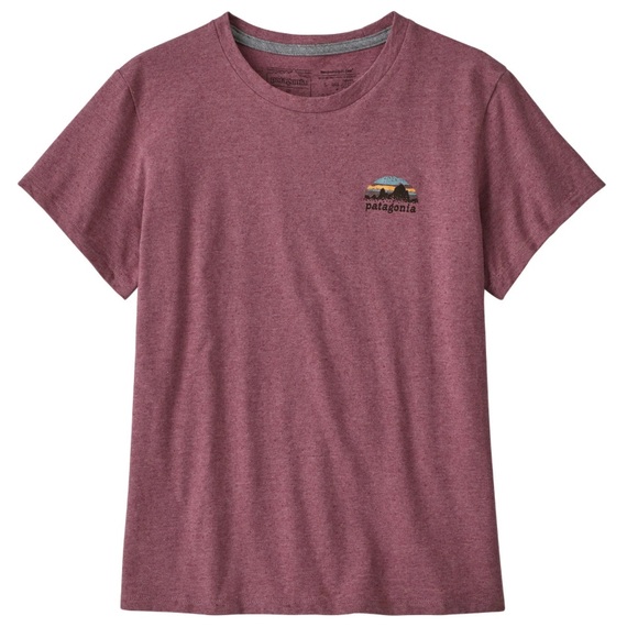 BNWOT Patagonia W'S SKYLINE STENCIL RESPONSIBILI-TEE in Evening Mauve - Picture 3 of 4